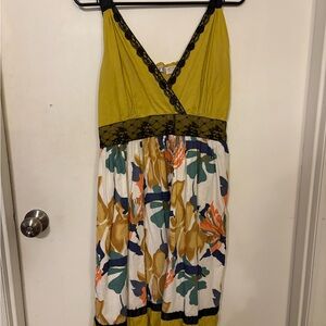 Funky People Yellow and Floral Dress